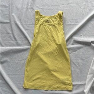 GAP Sunlit Yellow M Tall Rib Tank Top